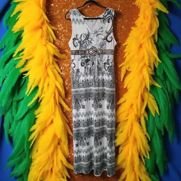 ONE WORLD SLEEVELESS PULLOVER DRESS SIZE LG. VGC - Picture 1 of 7